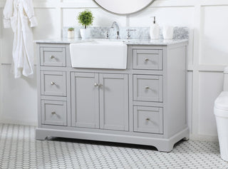 Home Living 22" Farmhouse Grey-Light Bathroom Vanity