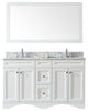 Talisa 60" Double Bathroom Vanity Set, White