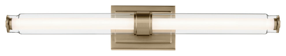 31" Linear Bath Bar Large LED With Clear Glass
