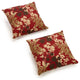 Blazing Needles 17" Outdoor Knife Edge Throw Pillows, Set of 2, Montfleuri Sangr