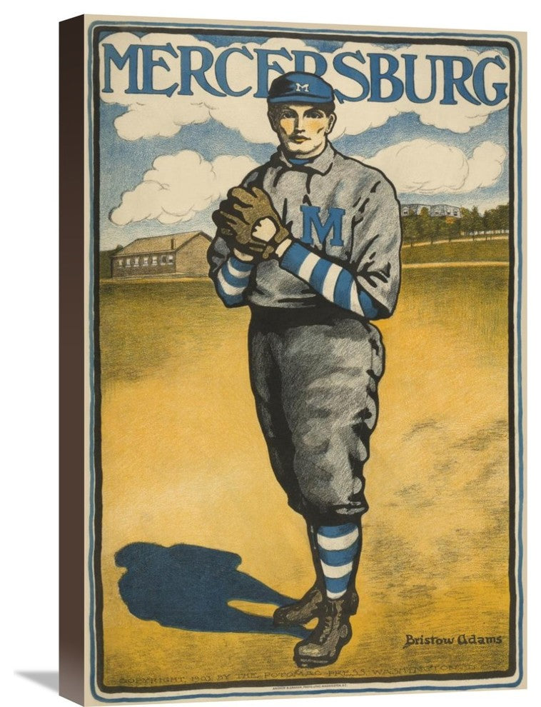 "Mercersburg" Stretched Canvas Giclee by Vintage Sports, 16"x24"