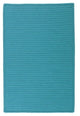 Simply Home Solid H049 Turquoise Indoor/Outdoor Area Rug, Rectangular 2'x12'