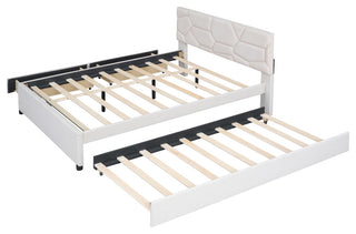 Gewnee Queen Size Upholstered Platform Bed in