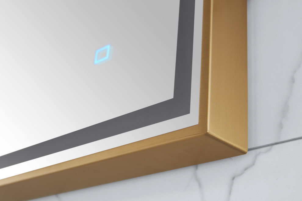 Avanity 59" LED Mirror, Brushed Gold