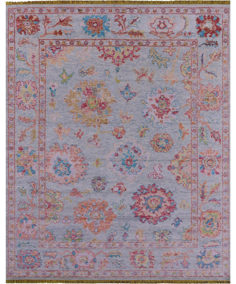 8' 5" X 10' 5" Turkish Oushak Handmade Wool Rug - Q14844
