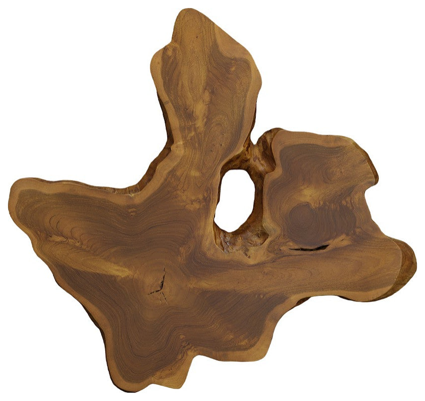 Teak Slice Wall Art, Large, Natural