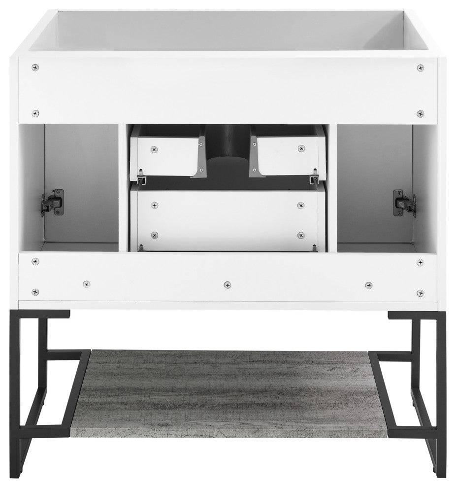 Marseille 36" Bathroom Vanity, Oak, Cabinet Only