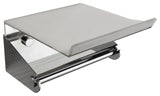 PAPER HOLDER WITH SHELF -  CHROME (Luxor)
