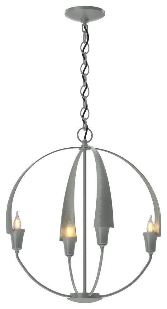 Cirque Small Chandelier, Vintage Platinum Finish
