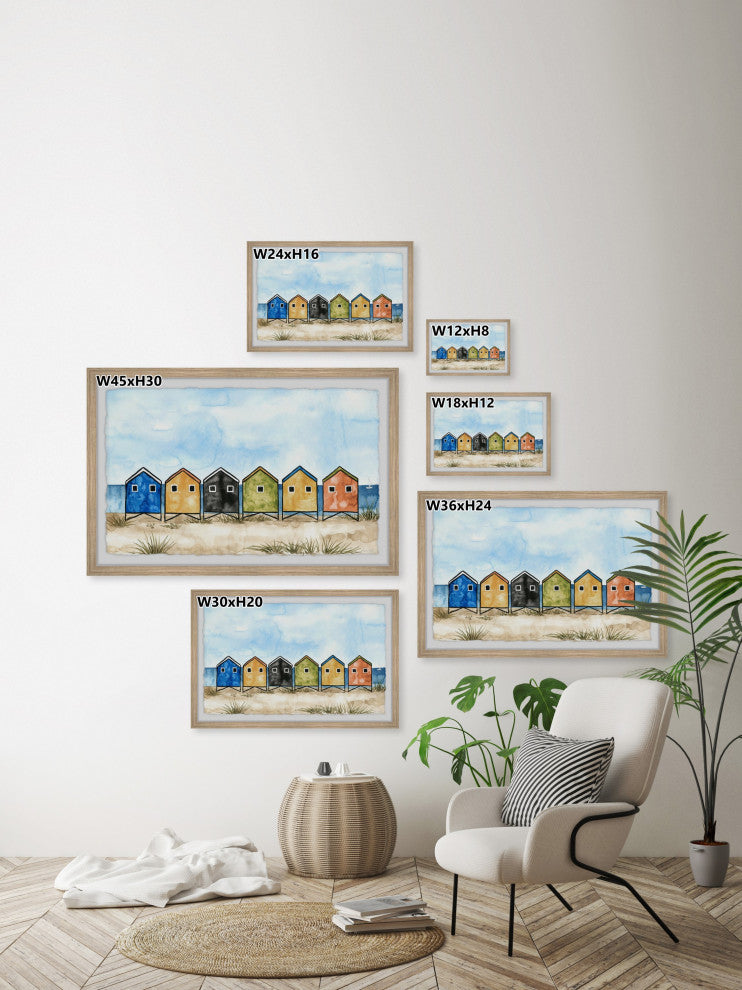 "Smell the Ocean Air" Framed Painting Print, 18x12