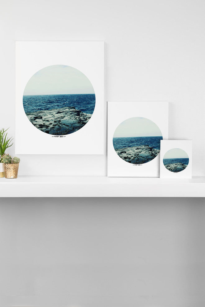 Deny Designs Leah Flores Ocean Blue Art Canvas