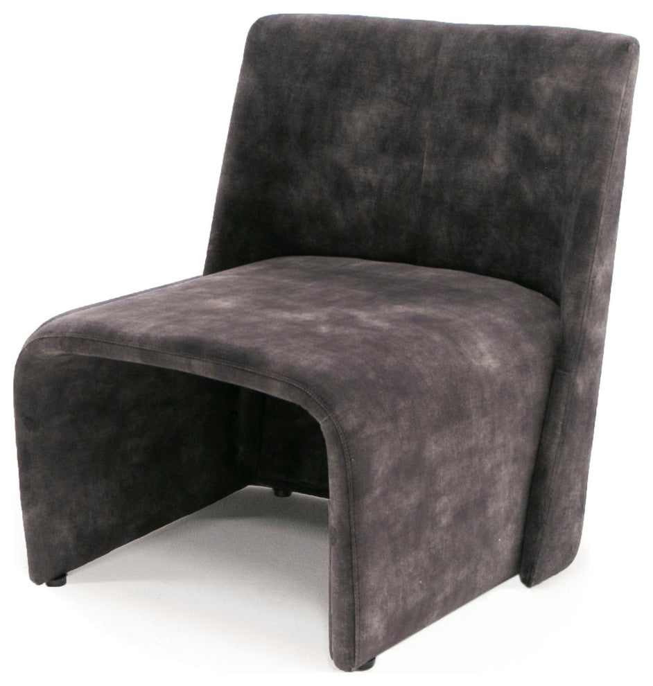 Modrest, Modern Jarvis Accent Dark Gray Fabric Chair