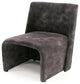 Modrest, Modern Jarvis Accent Dark Gray Fabric Chair