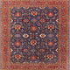 Ahgly Company Indoor Square Mid-Century Modern Area Rugs, 8' Square