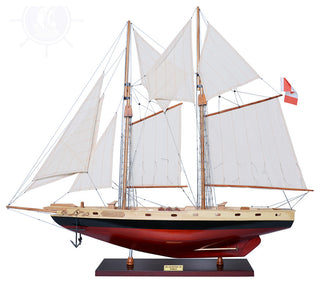 Bluenose II Painted Medium Wooden model sailing boat