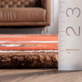 Nuloom Bronco Hand-Tufted Area Rug, Wine 8'6"x11'6"