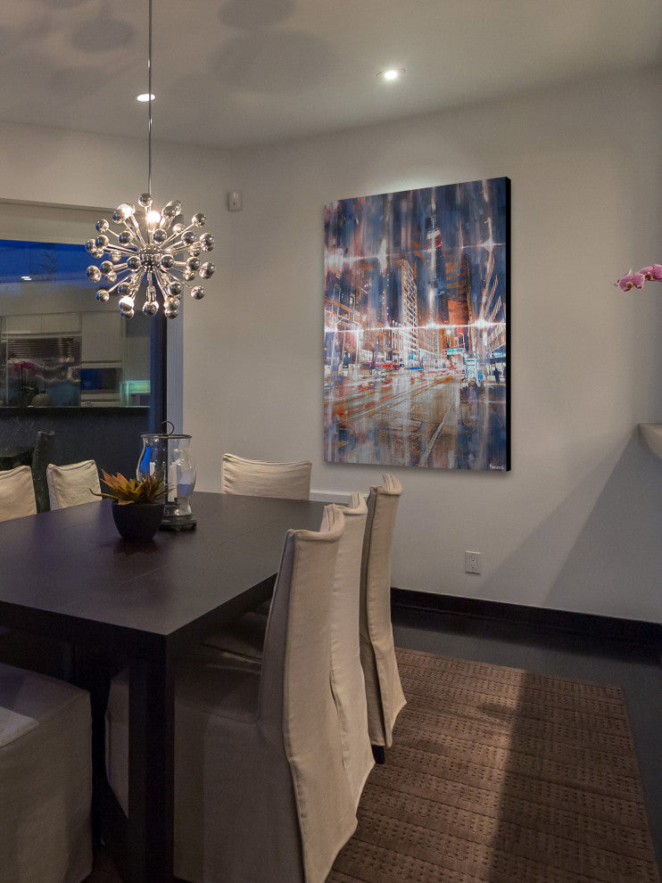 "It's a Blur" Print on Brushed Aluminum, 30"x45"