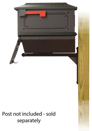 Kingston Mailbox With Newspaper Tube & Ashley Front Mailbox Mounting Bracket