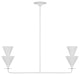 Visual Comfort Studio Cornet Two Light Linear Chandelier