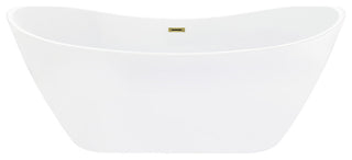 Vansza 67"x32" Flatbottom Freestanding Acrylic Soaking Bathtub