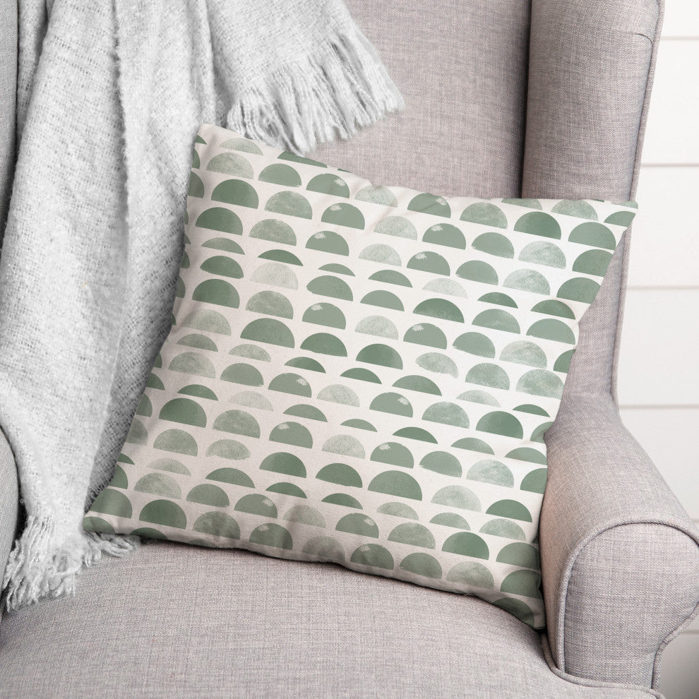 Half Circles 3 16x16 Indoor / Outdoor Pillow