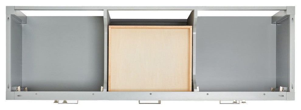 Ariel Cambridge 66" Double Rectangle Sinks Vanity, Carrara Quartz