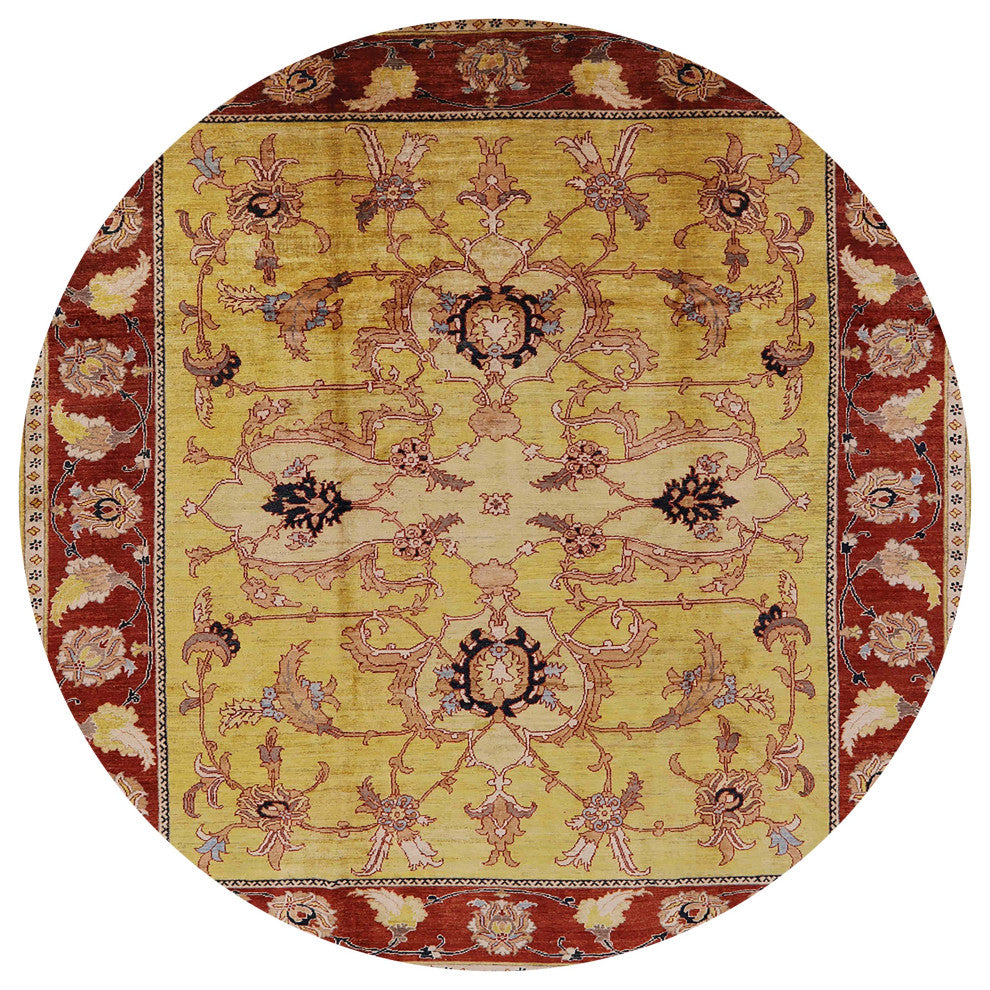 Ahgly Company Indoor Round Mid-Century Modern Area Rugs, 4' Round