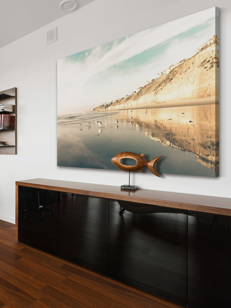 "Coastal Blues" Painting Print on Wrapped Canvas