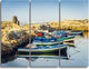 "Ancient Phoenician Port Africa" Metal Wall Art, 3 Panels, 36"x28"