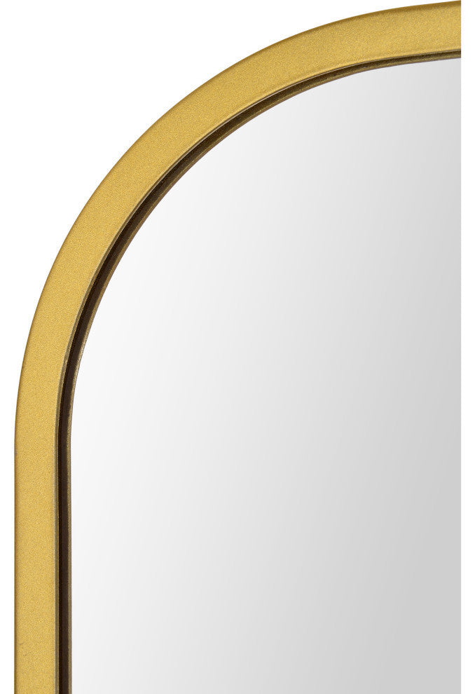 Merrimack Gold Irregular Iron Framed Wall Mirror
