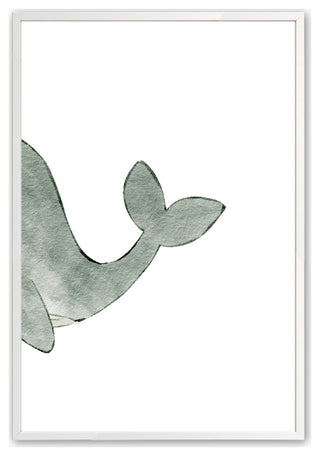 Opaque White 18" x 24" Whale, Set of 2