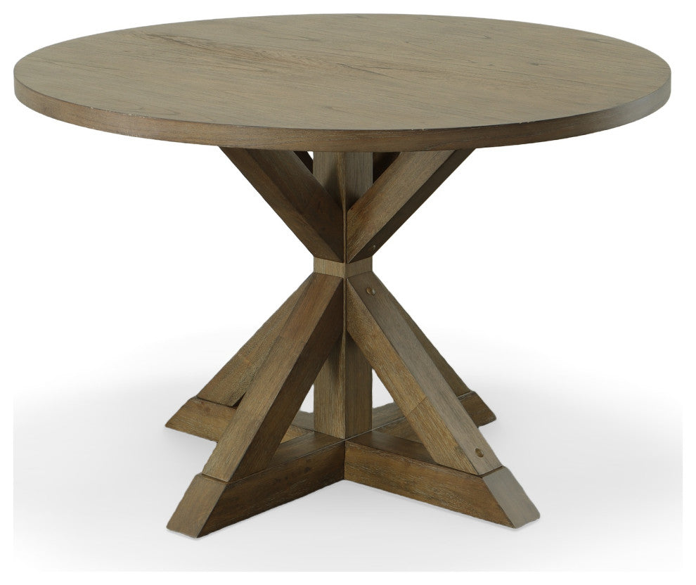 Diana Trestle Base Dining Table, Vintage Walnut