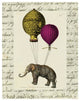 "Elephant Ride II v" Digital Paper Print by Sue Schlabach, 18"x22"