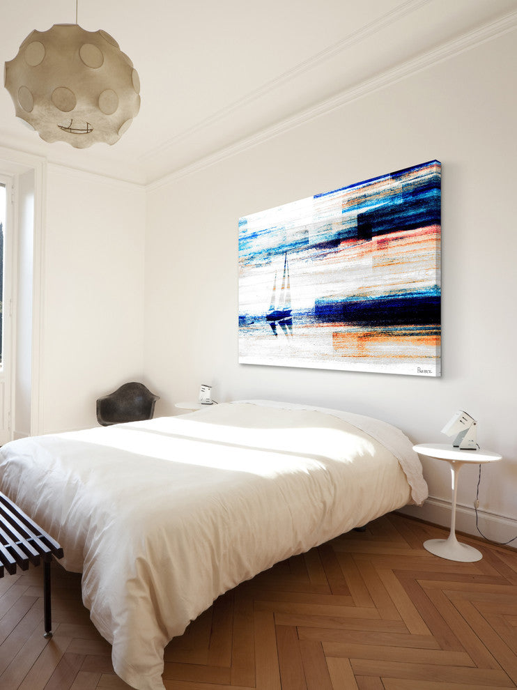 "Aegean Sea" Fine Art Canvas Print, 18"x12"