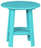 Poly Deluxe End Table, Aruba Blue
