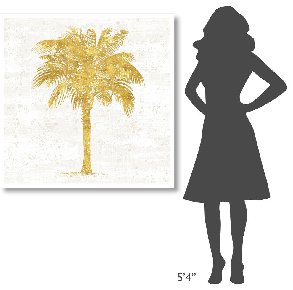 "Palm Coast II On White" Digital Paper Print by Sue Schlabach, 42"x42"