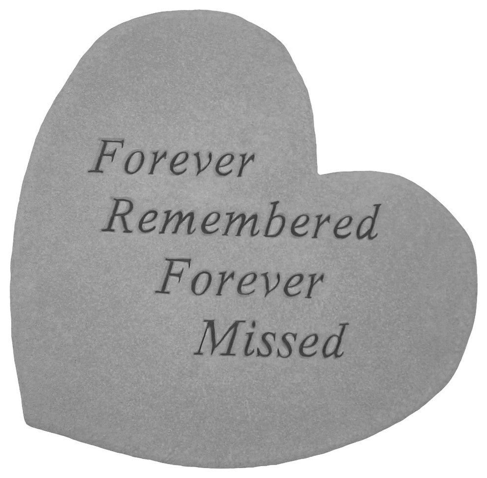 Great Thought Small Heart Stone, "Forever Remembered"