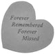 Great Thought Small Heart Stone, "Forever Remembered"
