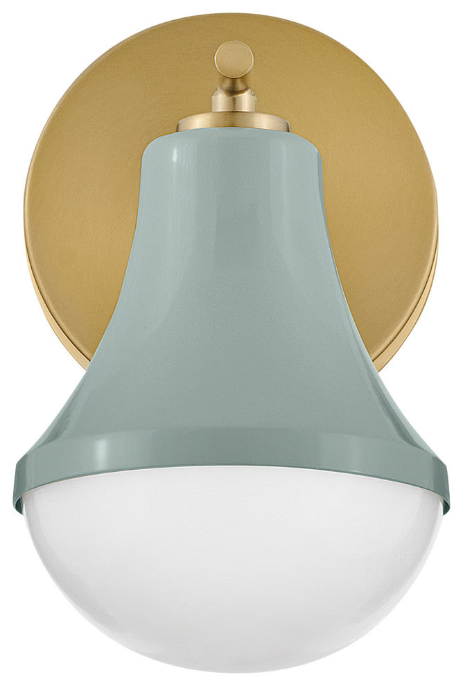 Lark 85510 Haddie 9" Tall Bathroom Sconce - Lacquered Brass