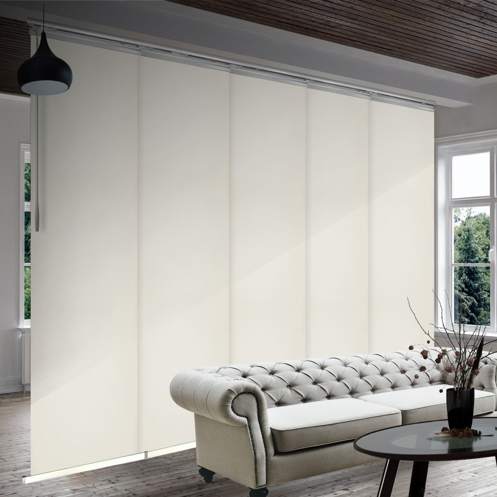 Scarlet 5-Panel Track Extendable Vertical Blinds 58-110"W