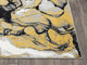 Abani Arto ART140B Abstract Liquid Marble Grey Yellow  Area Rug