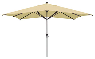 11'x8' Rectangular Aluminum Umbrella Bronze, Antique Beige