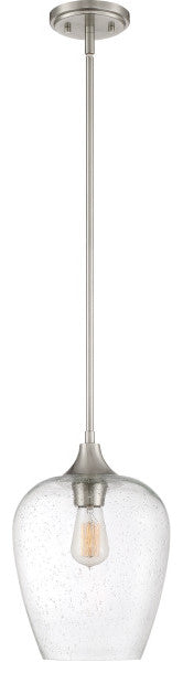 Quoizel TWE1510BN One Light Mini Pendant Towne Brushed Nickel