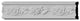 3 7/8"H x 3/4"P x 96"L Running Rose Chair Rail