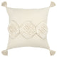 Beige Textured Diamond Trio Throw Pillow