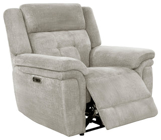 Richland Bristol Grey Power Reclining Sofa and Two Recliners