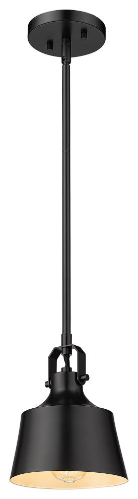 Innovations 370-1S-BK-M-LED Provin 1 Light 7" Mini Pendant, Matte Black