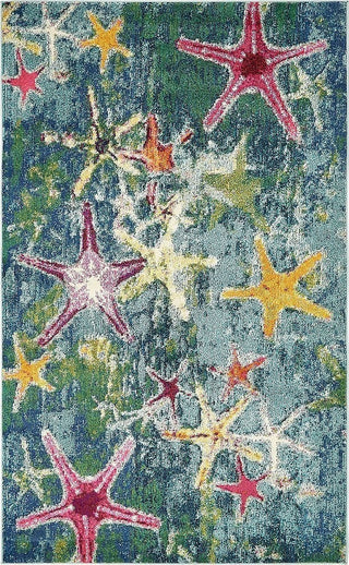 Unique Loom Navy Blue Seashore Positano 5'x8' Area Rug