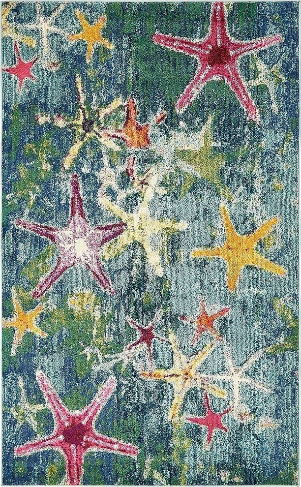 Unique Loom Navy Blue Seashore Positano 5'x8' Area Rug