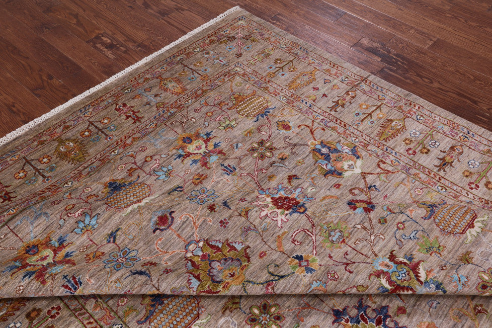 Persian Tabriz Handmade Rug 8' 2" X 11' 9" Q10057